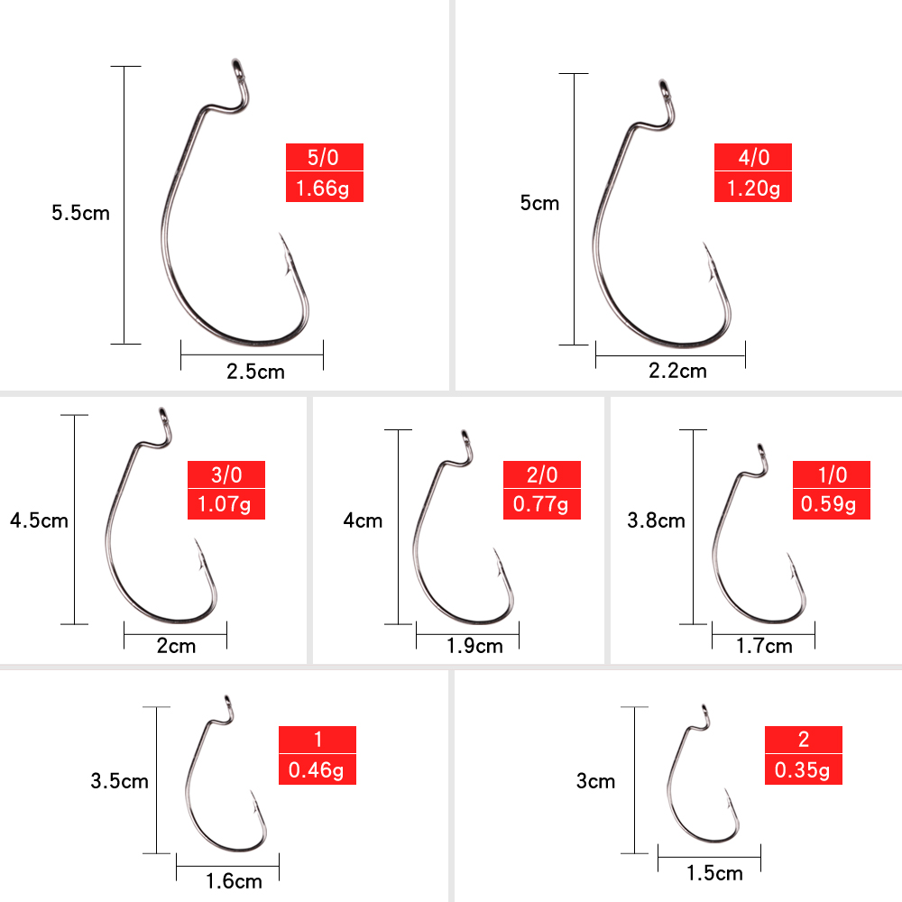 LUSHAZER 10pcs/lot Carbon Stee - Fishing Hook Assortment ulasan dan harga