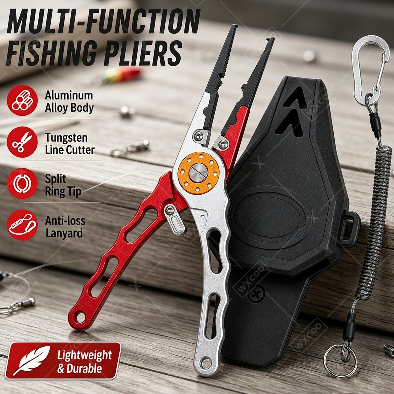 WXCOO Split Ring Pliers Hook R - Fishing Hook Remover ulasan dan harga