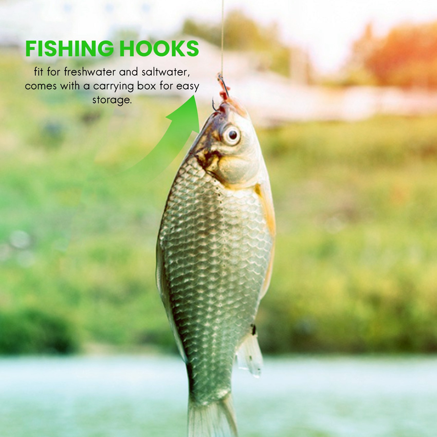 New arrival  500Pcs/Set Mixed  - Fishing Hook Box ulasan dan harga