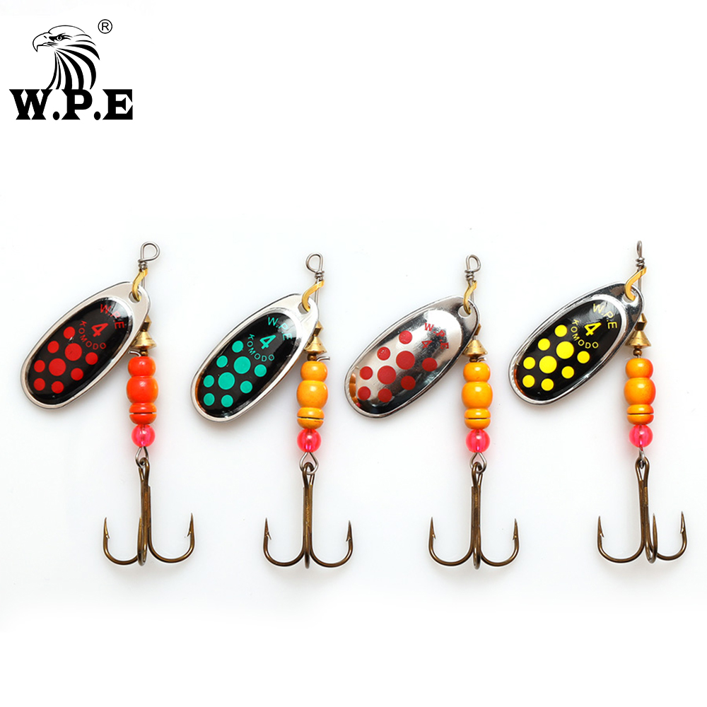 W.P.E Brand New Spinner Lure 1 - Fishing Hook Treble ulasan dan harga