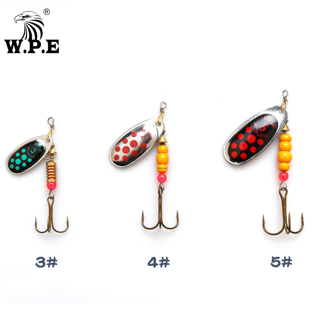 W.P.E Brand New Spinner Lure 1 - Fishing Hook Treble ulasan dan harga