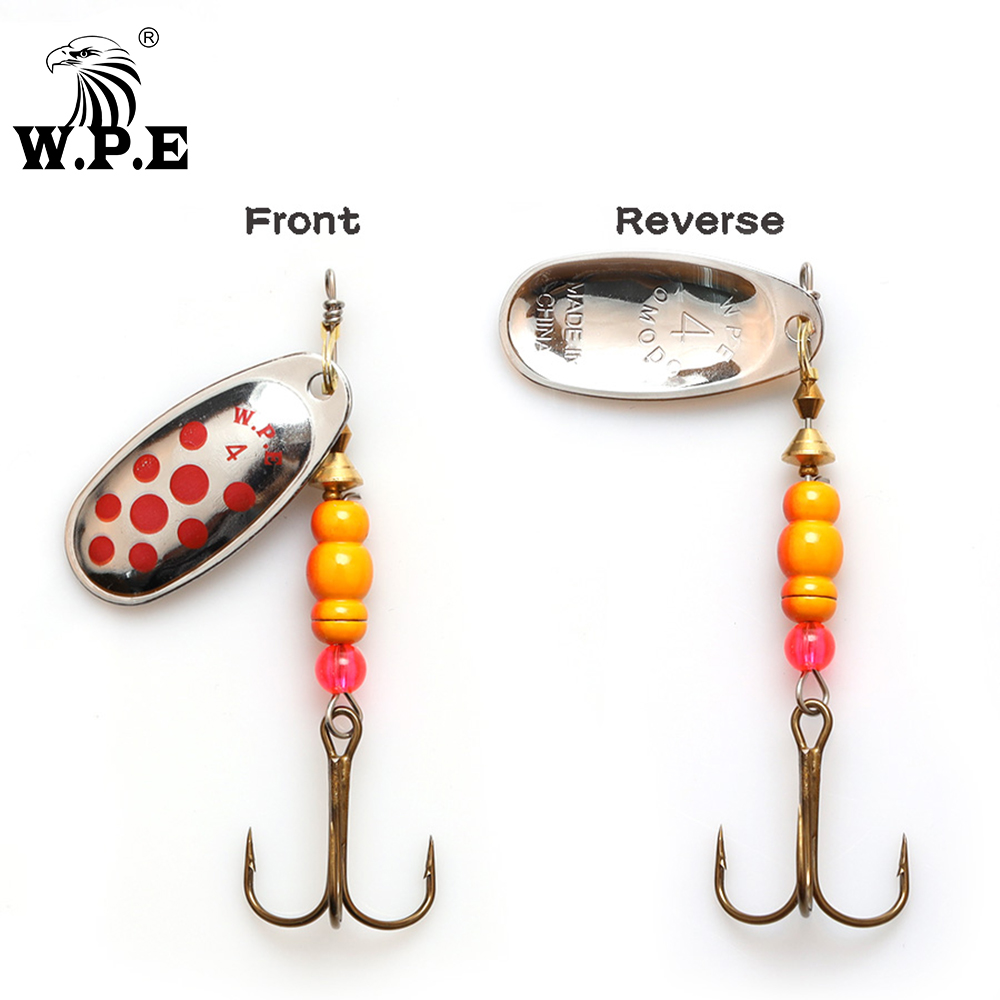 W.P.E Brand New Spinner Lure 1 - Fishing Hook Treble ulasan dan harga