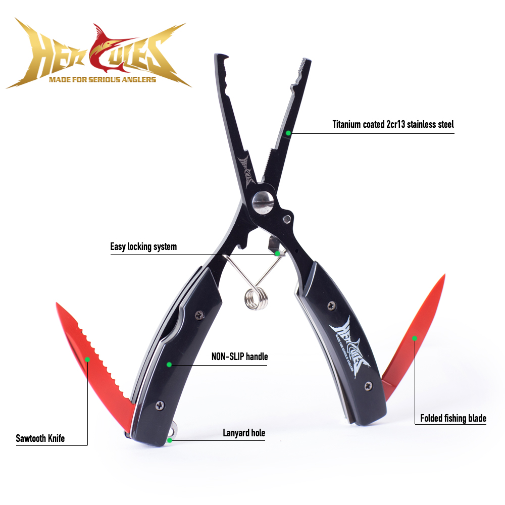 HERCULES Fishing Pliers with S - Fishing Hook Remover ulasan dan harga