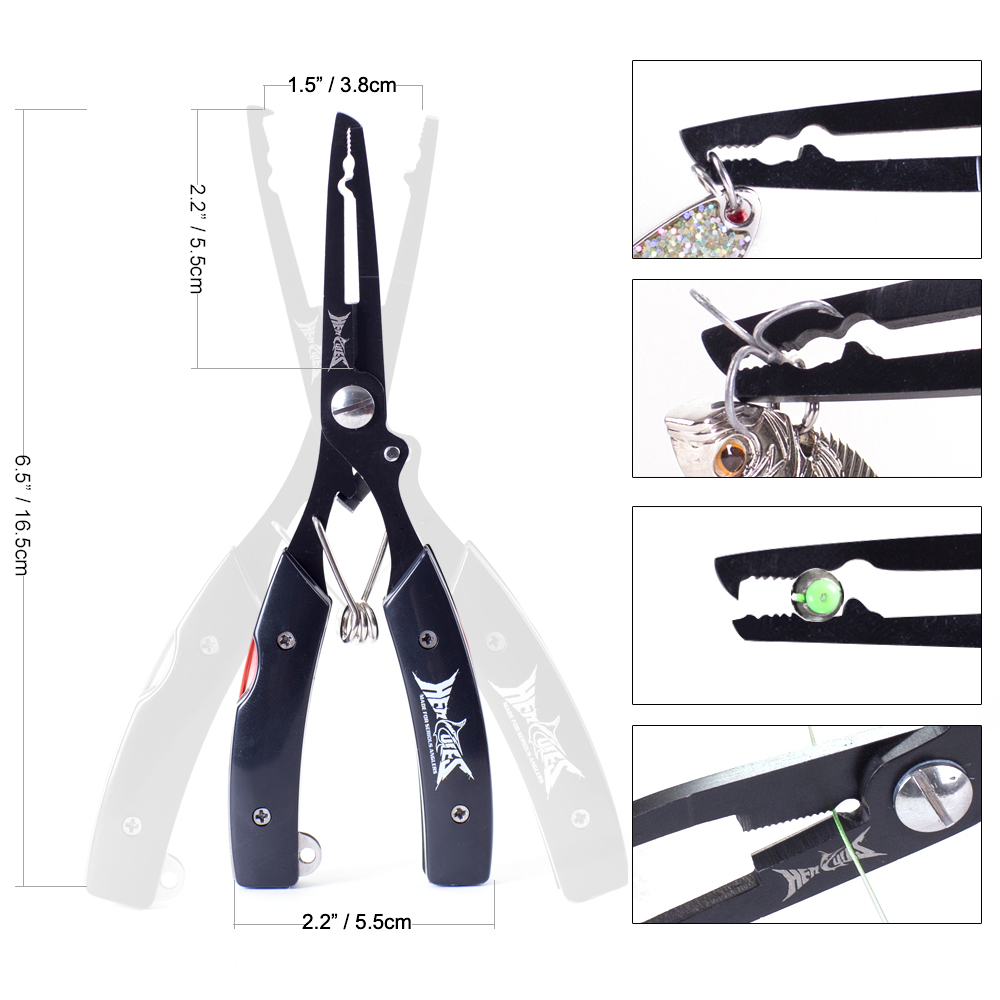 HERCULES Fishing Pliers with S - Fishing Hook Remover ulasan dan harga